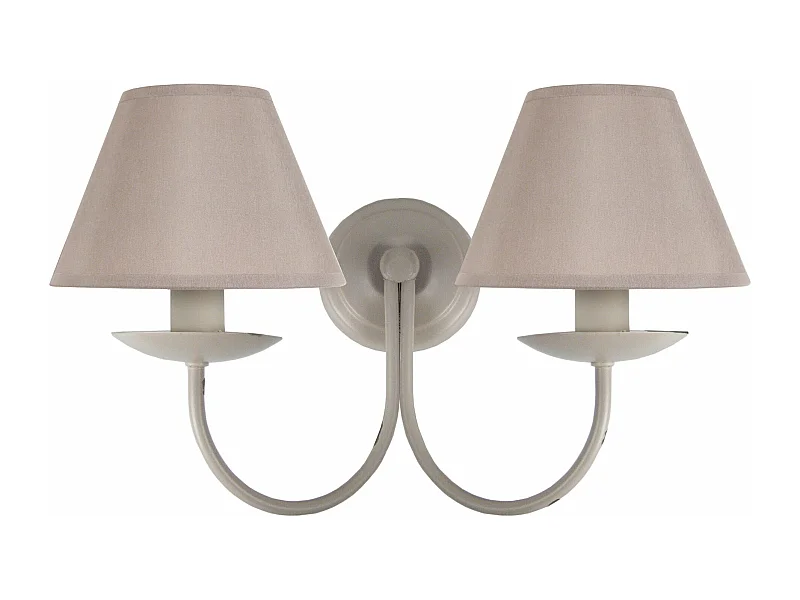 Aplique TOSEL BIRON tecido braço taupe D20 x  H38  cm