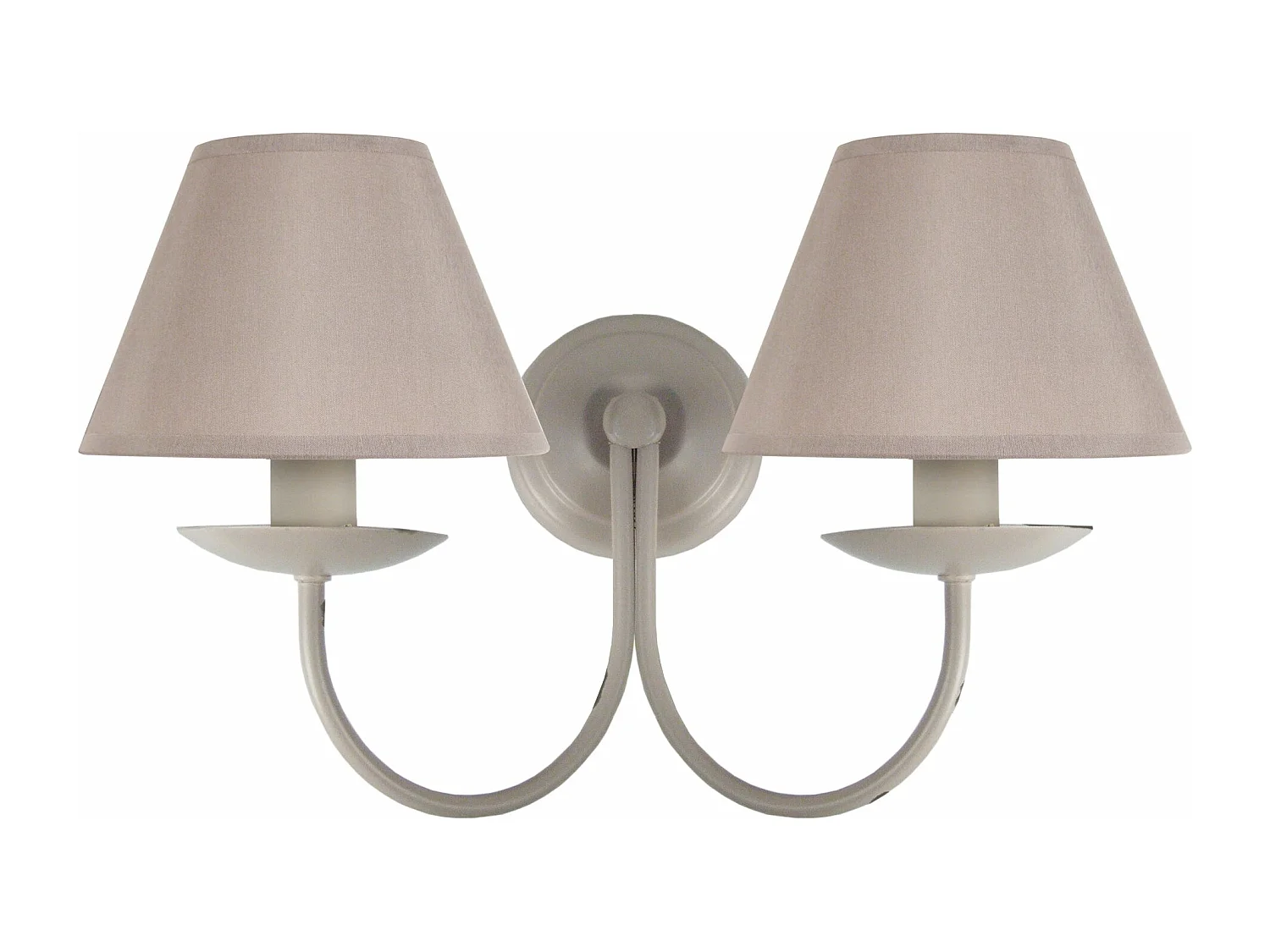 Aplique TOSEL BIRON tecido braço taupe D20 x  H38  cm