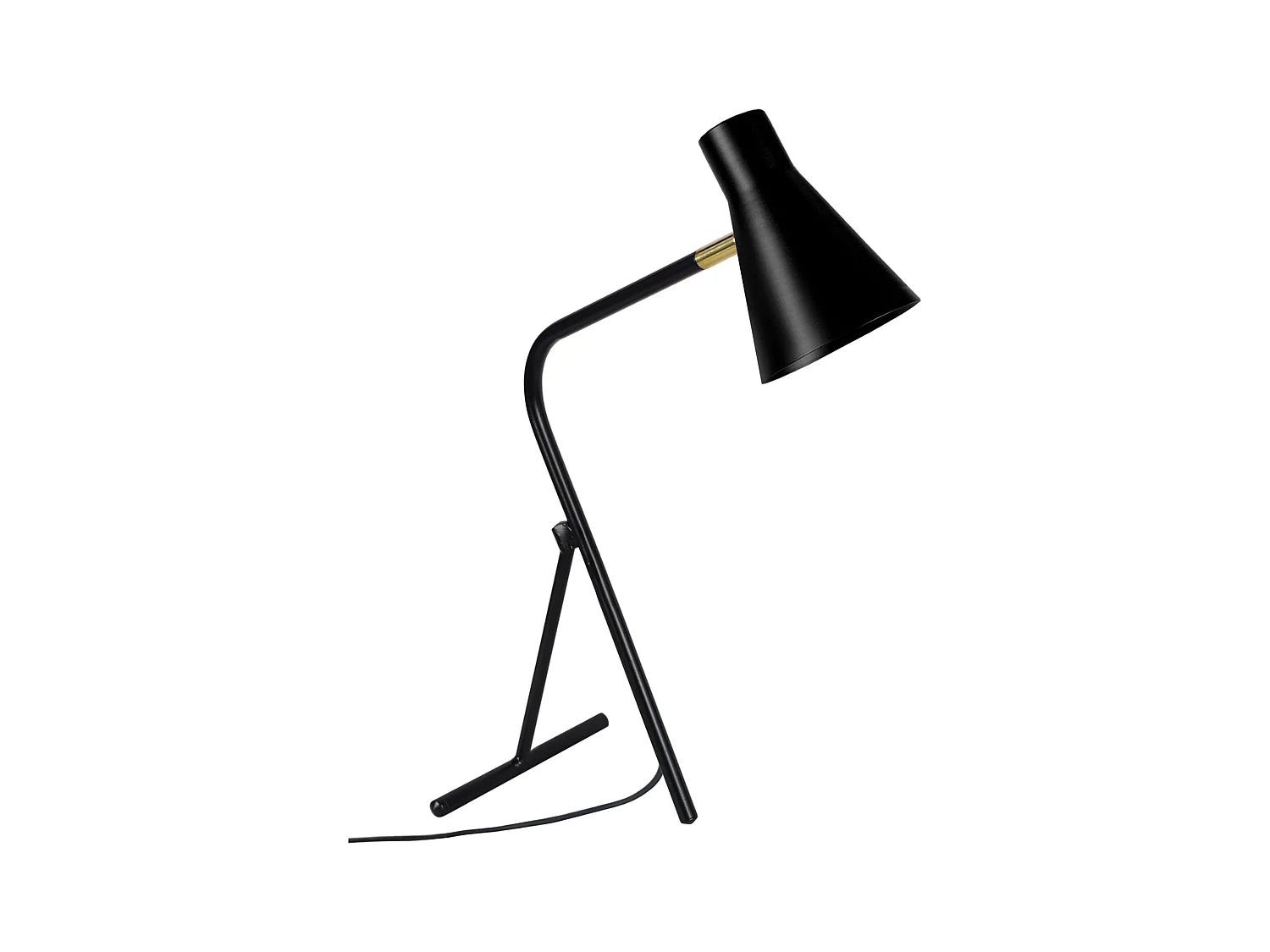Lampe de Bureau TOSEL ,métal,Noir ,H40x D 20xP30cm