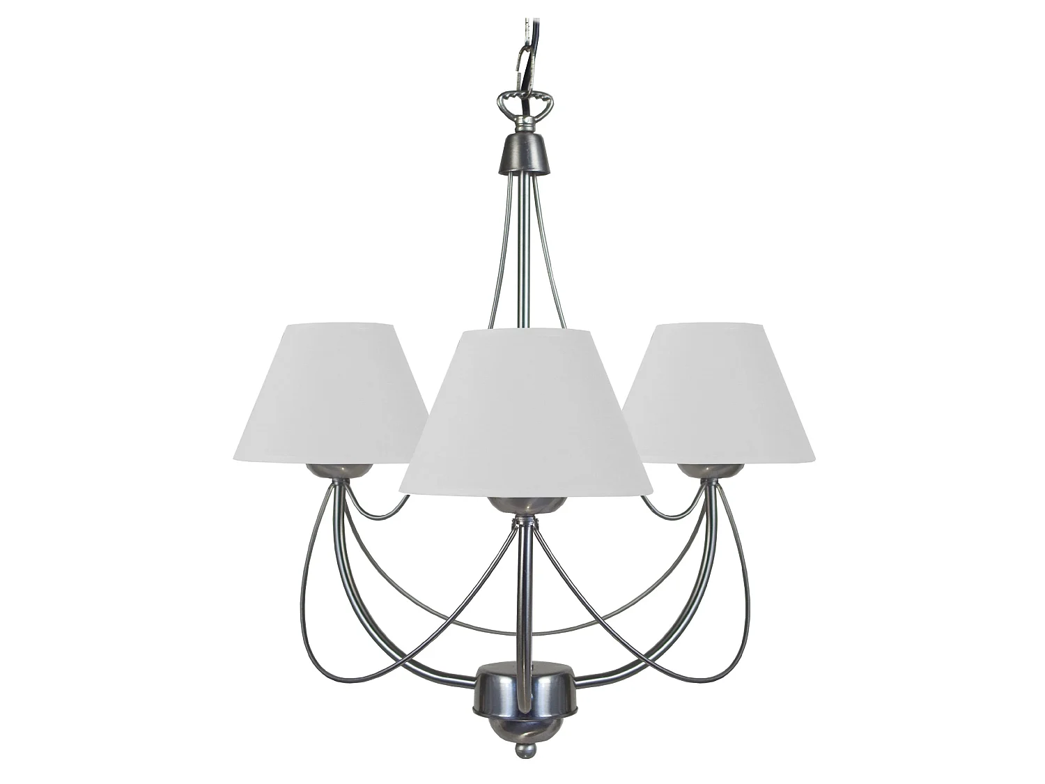 INTEMPOREL - Lustre multi bras métal aluminium et blanc