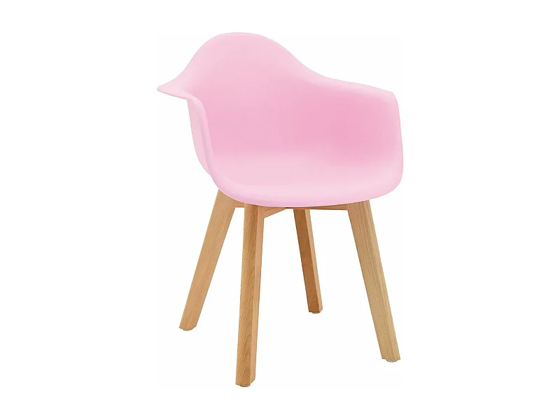 Fauteuil enfant en polypropylène et bois