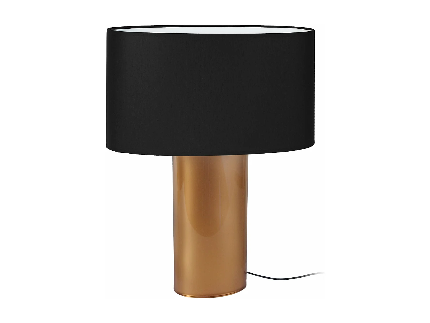 Abajur TOSEL OLYMPIA metal geométrico Dourado D17 x  H25  cm