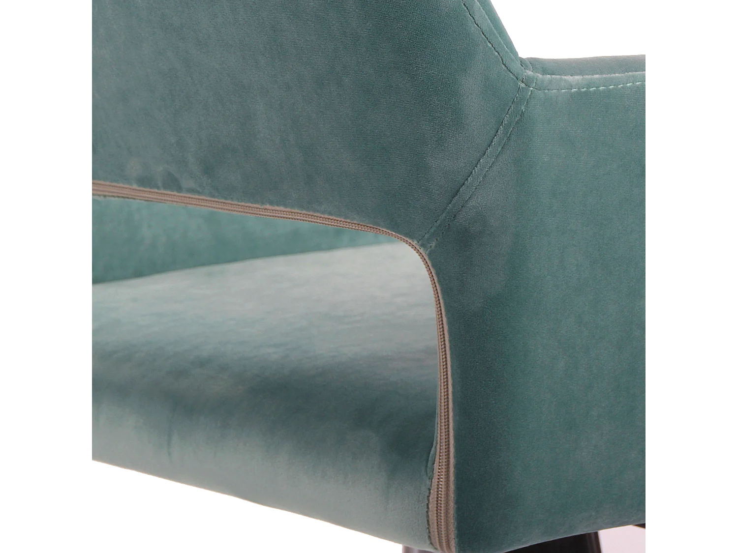 URBAN MRUBLE Fauteuil de Bureau Scandinave Ergonomique avec Accoudoirs Hauteur Réglable Velours AQUA et Chromed Base