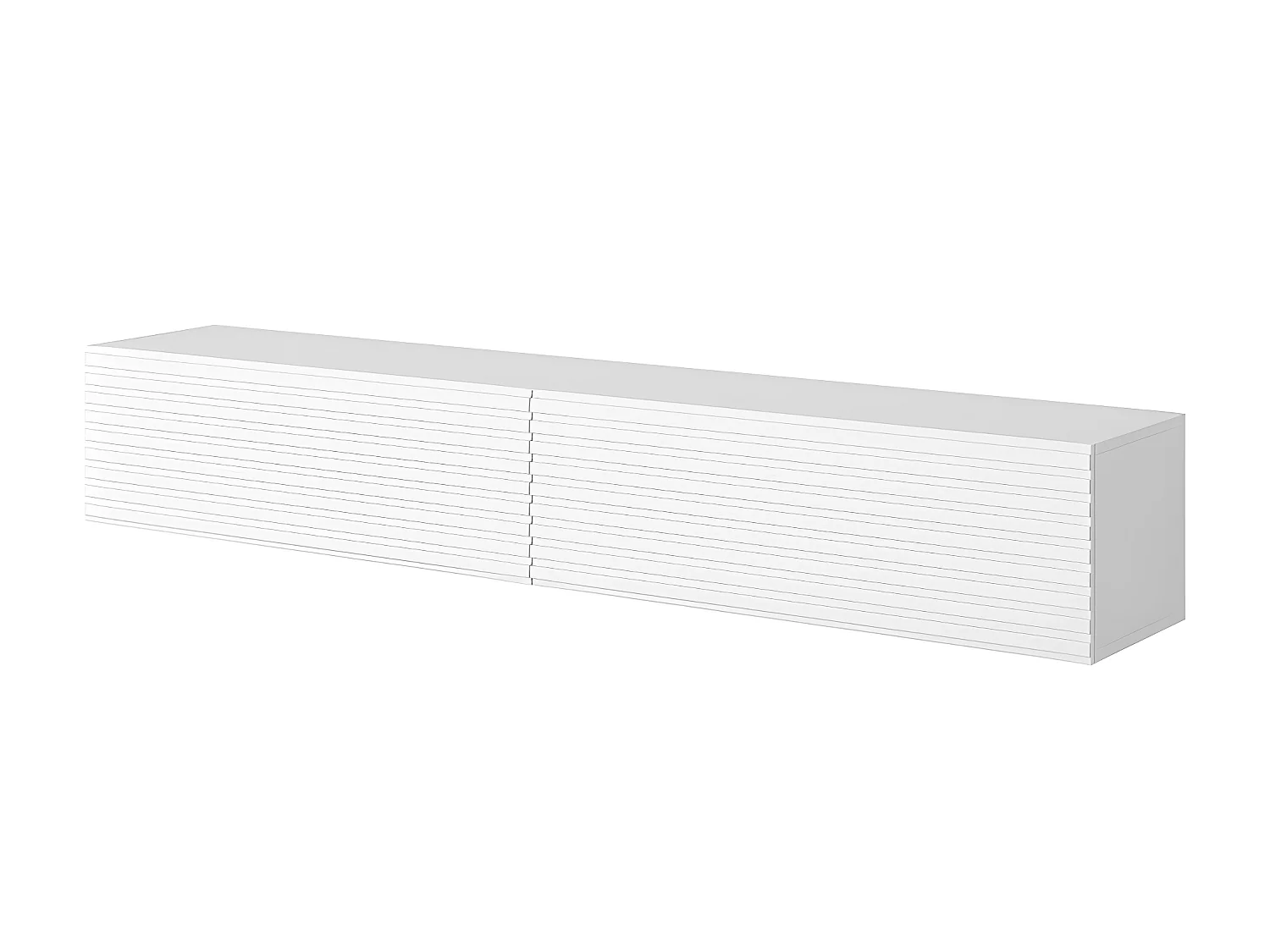 Meuble TV 175 cm - blanc - PAVAS