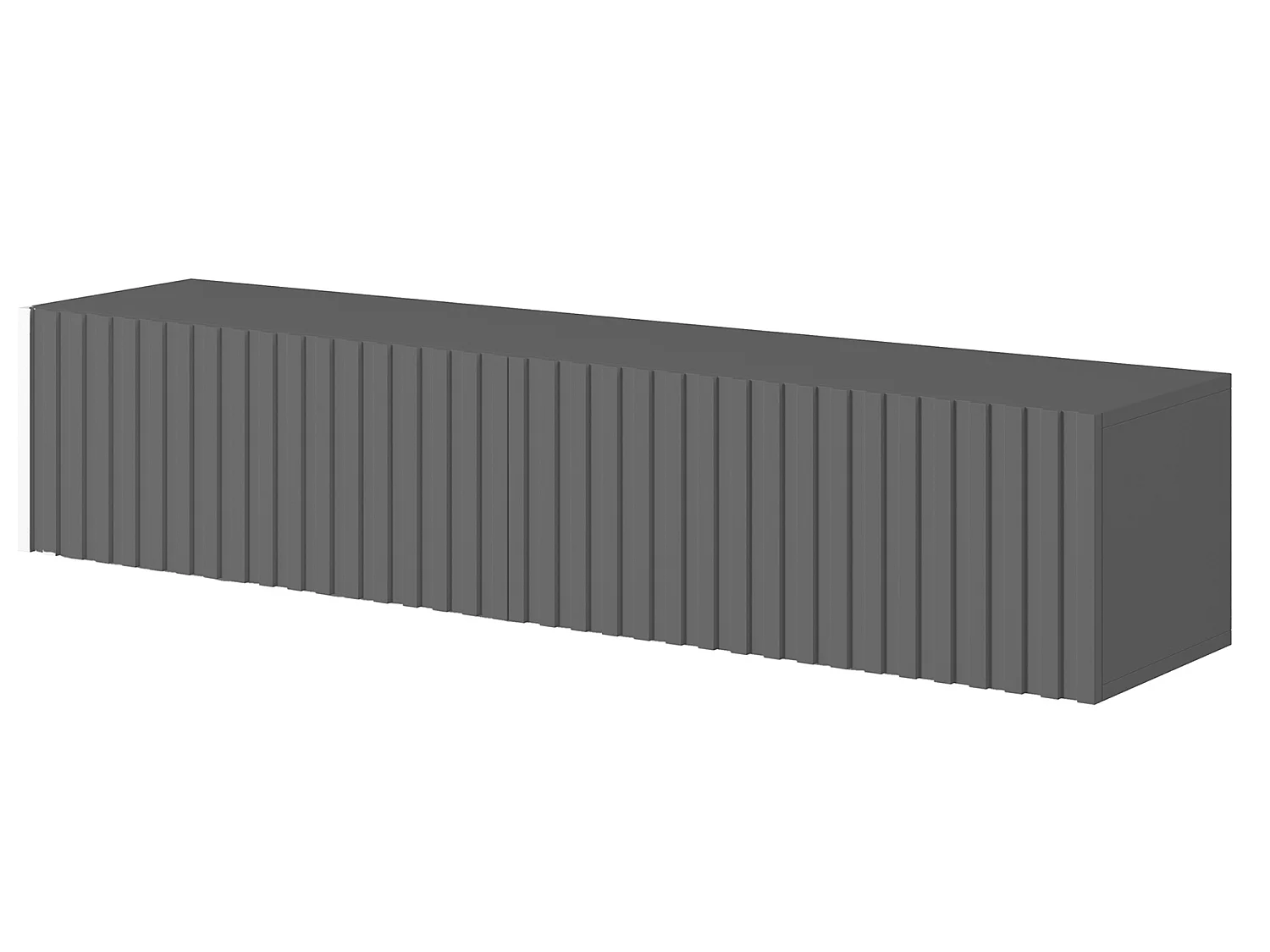 Meuble TV 140 cm - graphite - TELIRE