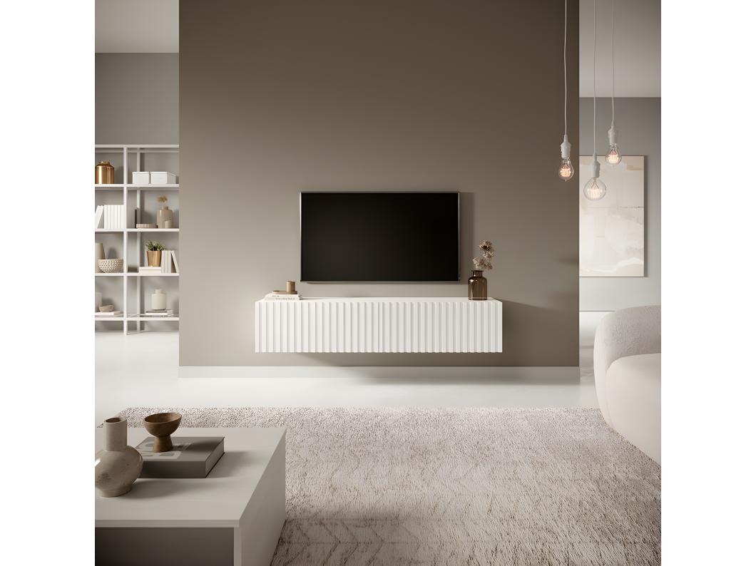 TV-meubel 140 cm - wit - TELIRE