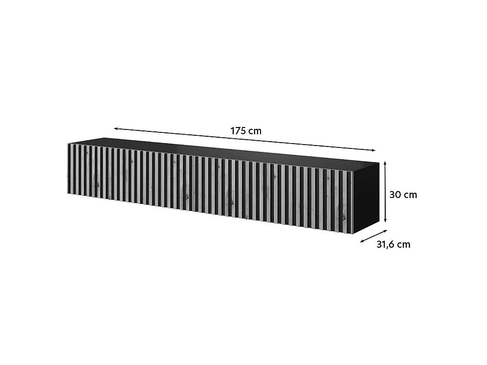 TV-meubel 175 cm - wit - TELIRE