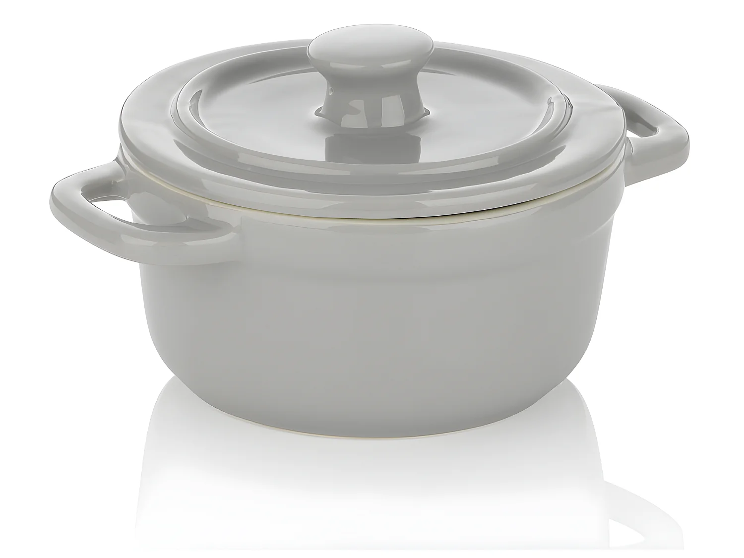 Mini cocotte Malin gris 10 cm