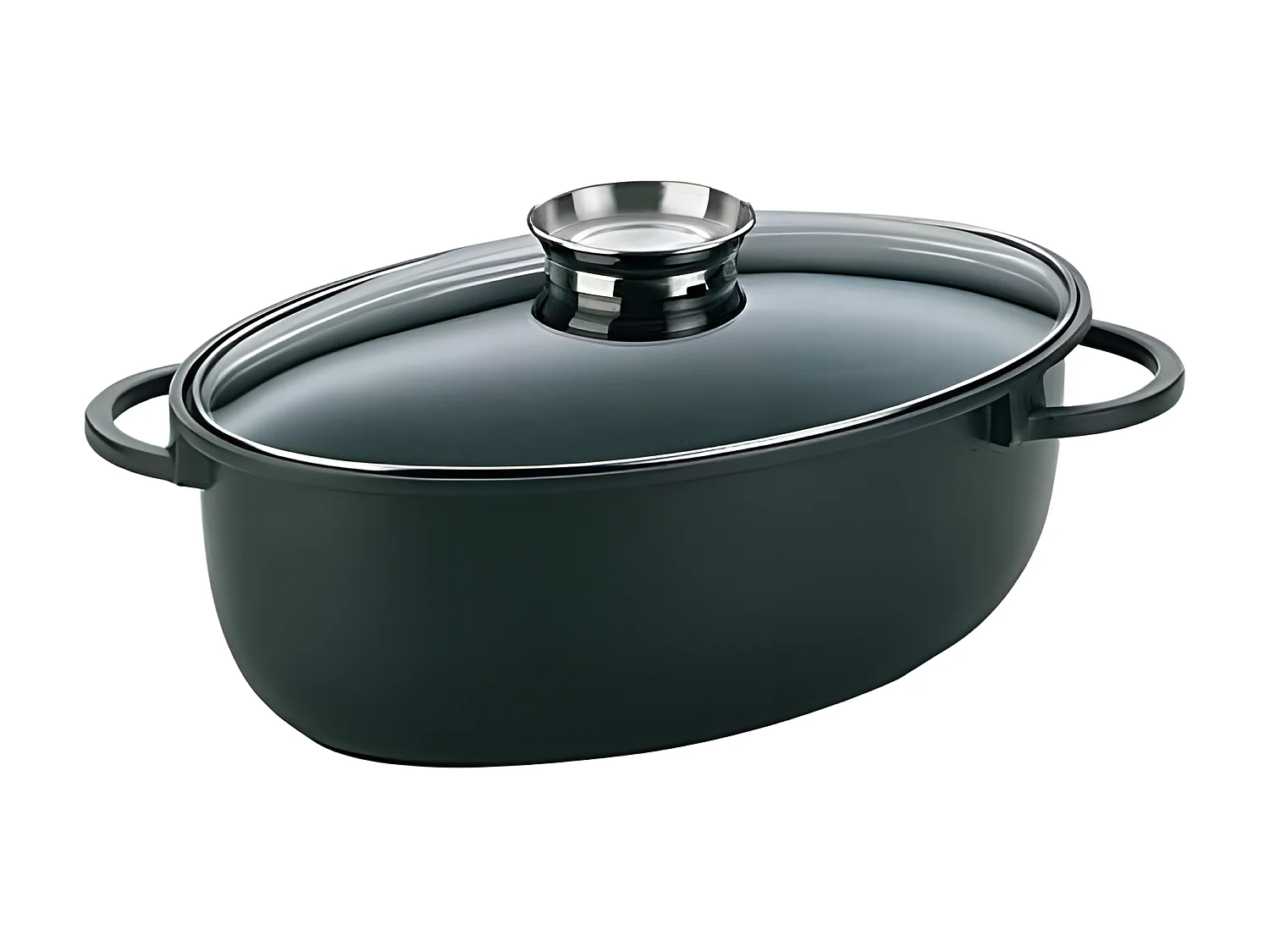 Kela Line Cocotte à braiser en fonte d?aluminium 45cm noir - 15153