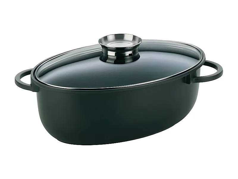 Kela Line Cocotte à braiser en fonte d?aluminium 45cm noir - 15153
