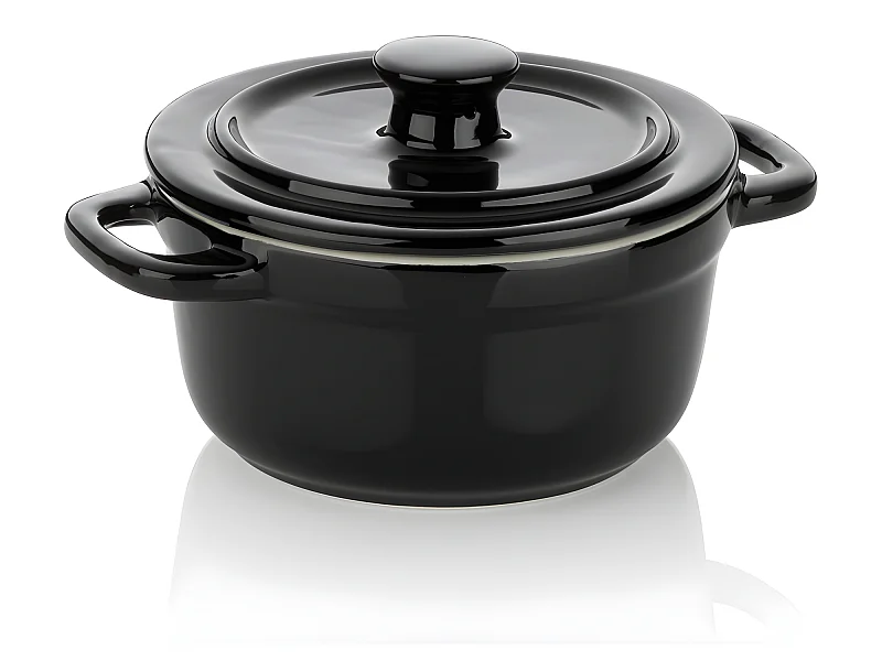 Mini cocotte Malin noir 14 cm