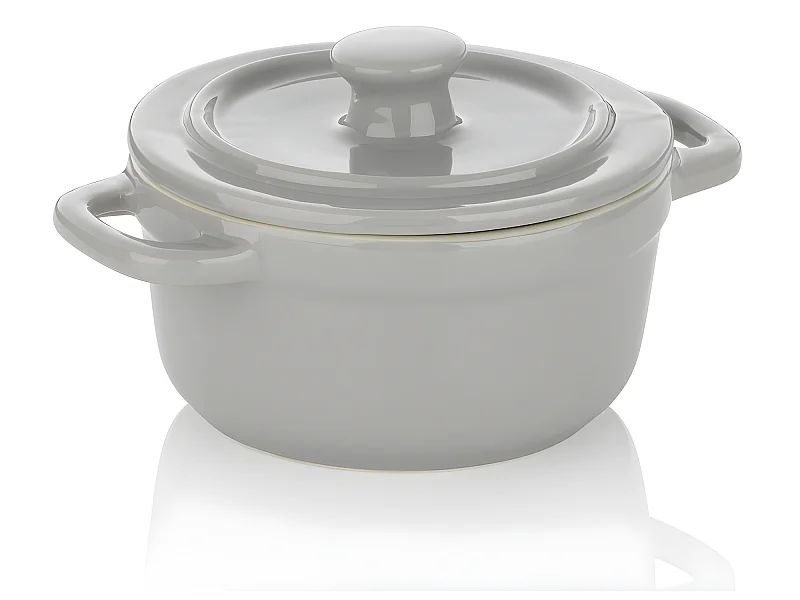 Mini cocotte Malin gris 14 cm