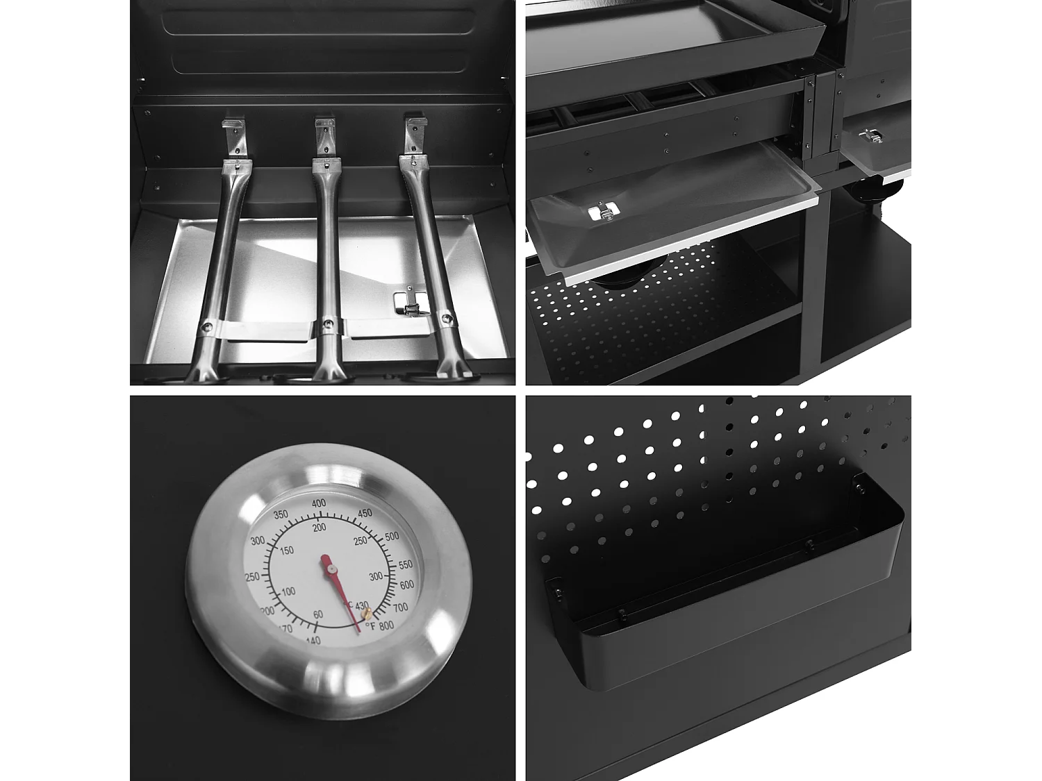 Barbacoa de gas VESUVIO Duo 3 quemadores + plancha 3 quemadores - HAPPY GARDEN