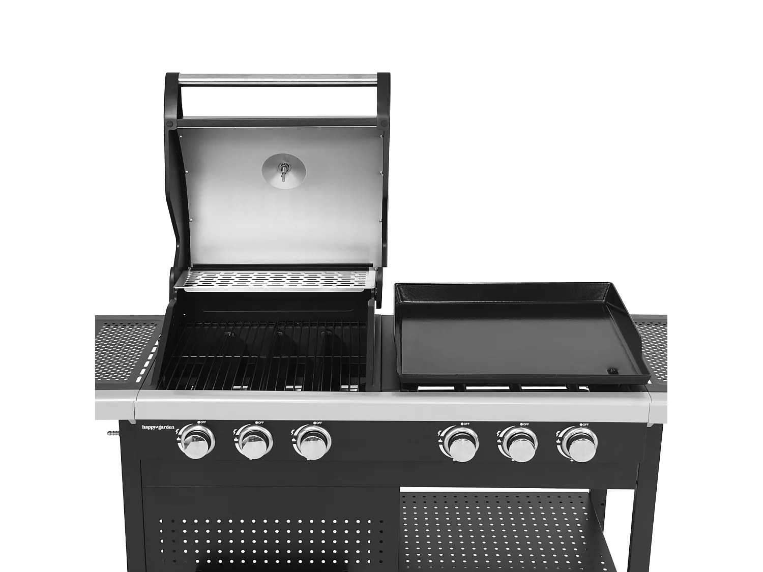Barbacoa de gas VESUVIO Duo 3 quemadores + plancha 3 quemadores