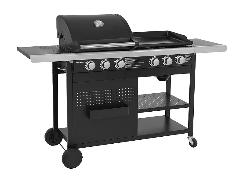 VESUVIO Duo barbecue a gás - 3 queimadores + plancha 3 queimadores