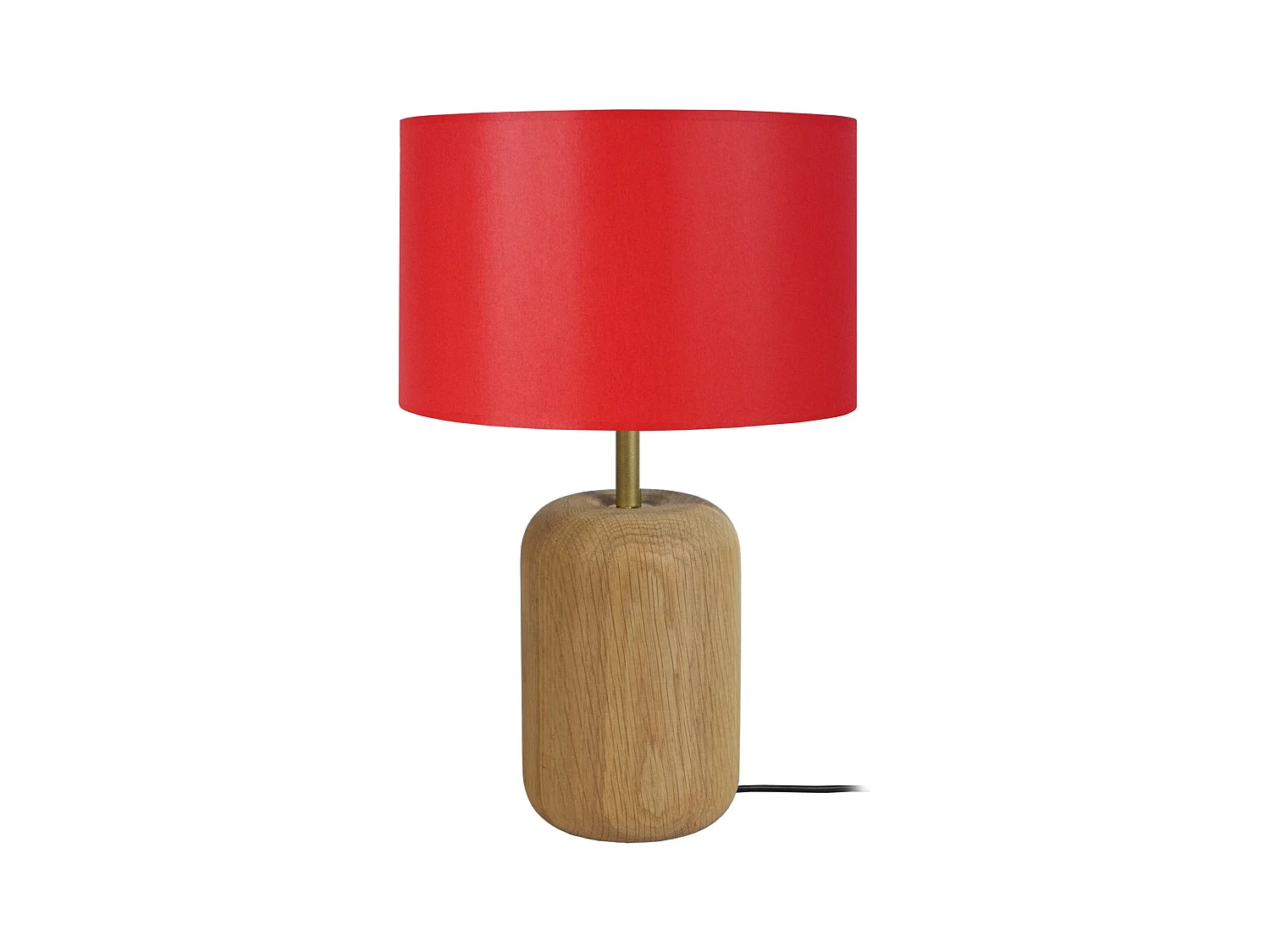 Lampe a Poser TOSEL ,bois,naturel,H 36xD22xP22cm
