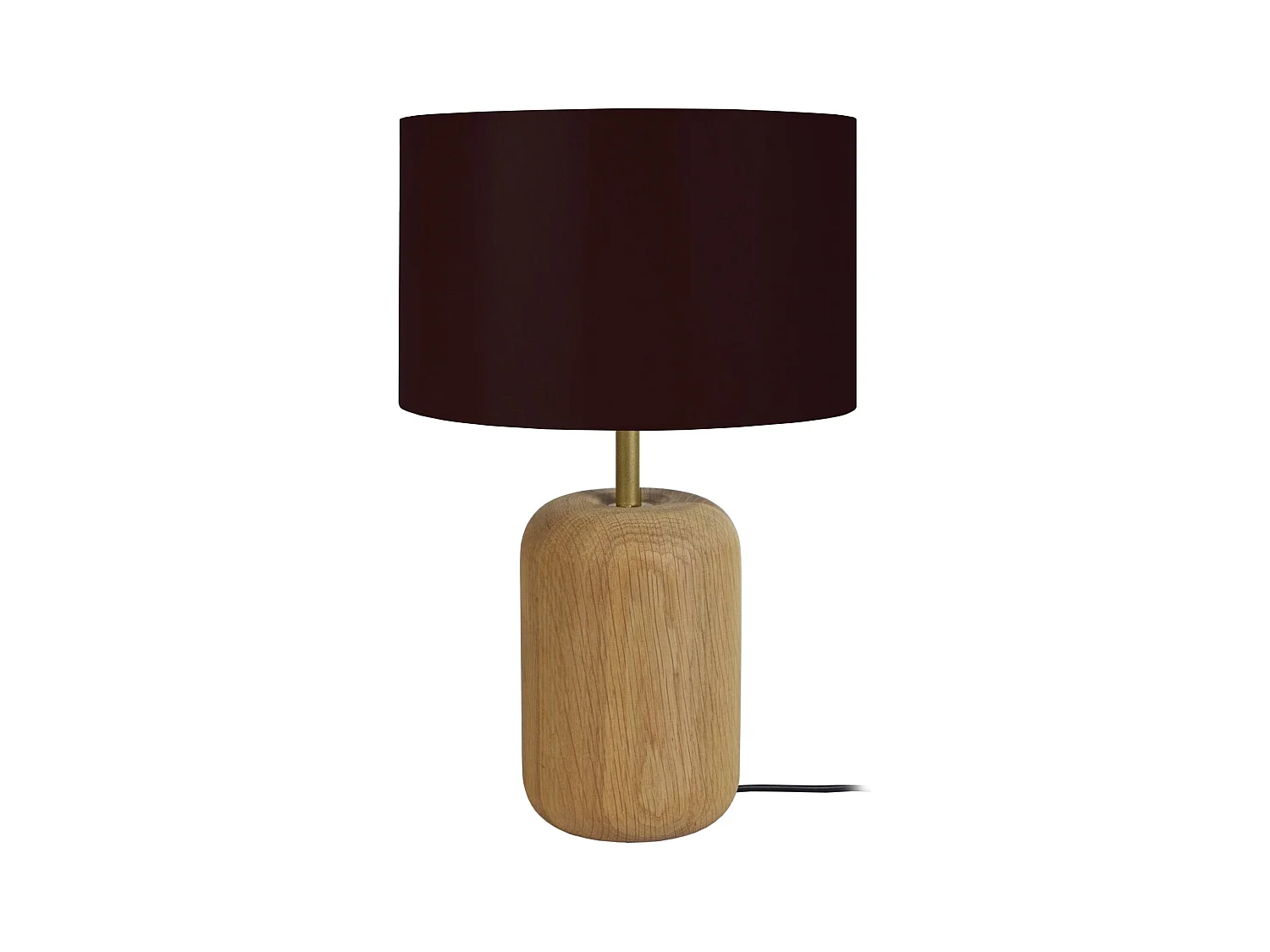 Lampe a Poser TOSEL ,bois,naturel, H36xD22xP22cm