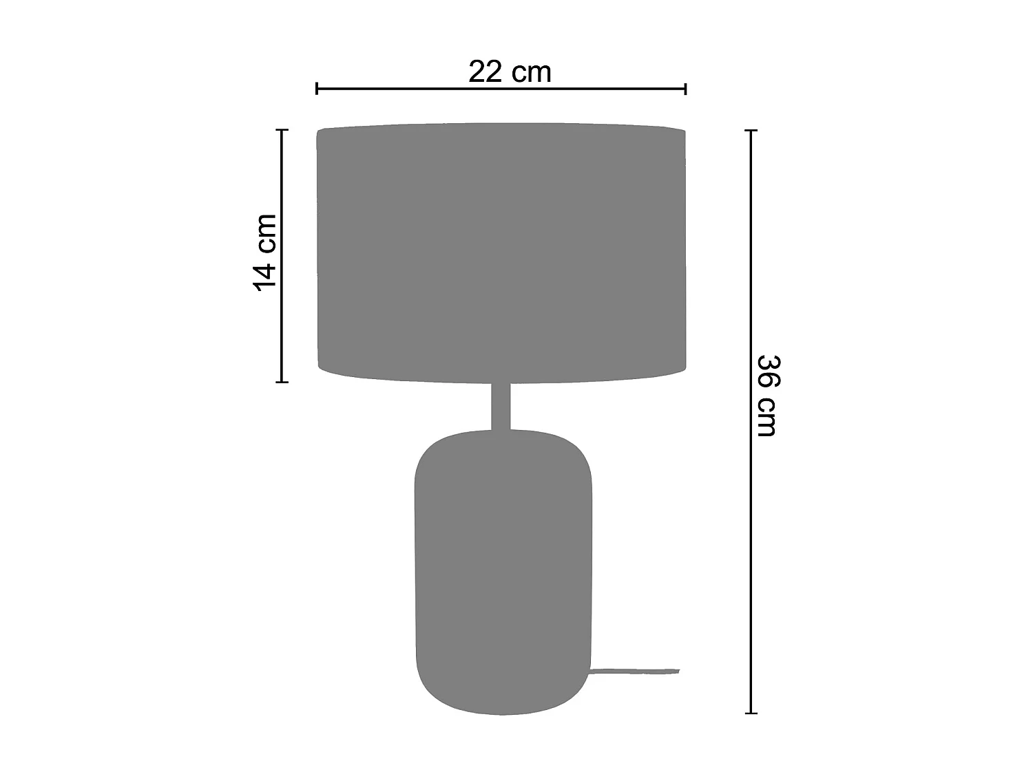 Cabndeeiro de escritório TOSEL LOFOTEN tecido articulado branco D28 x  H70  cm