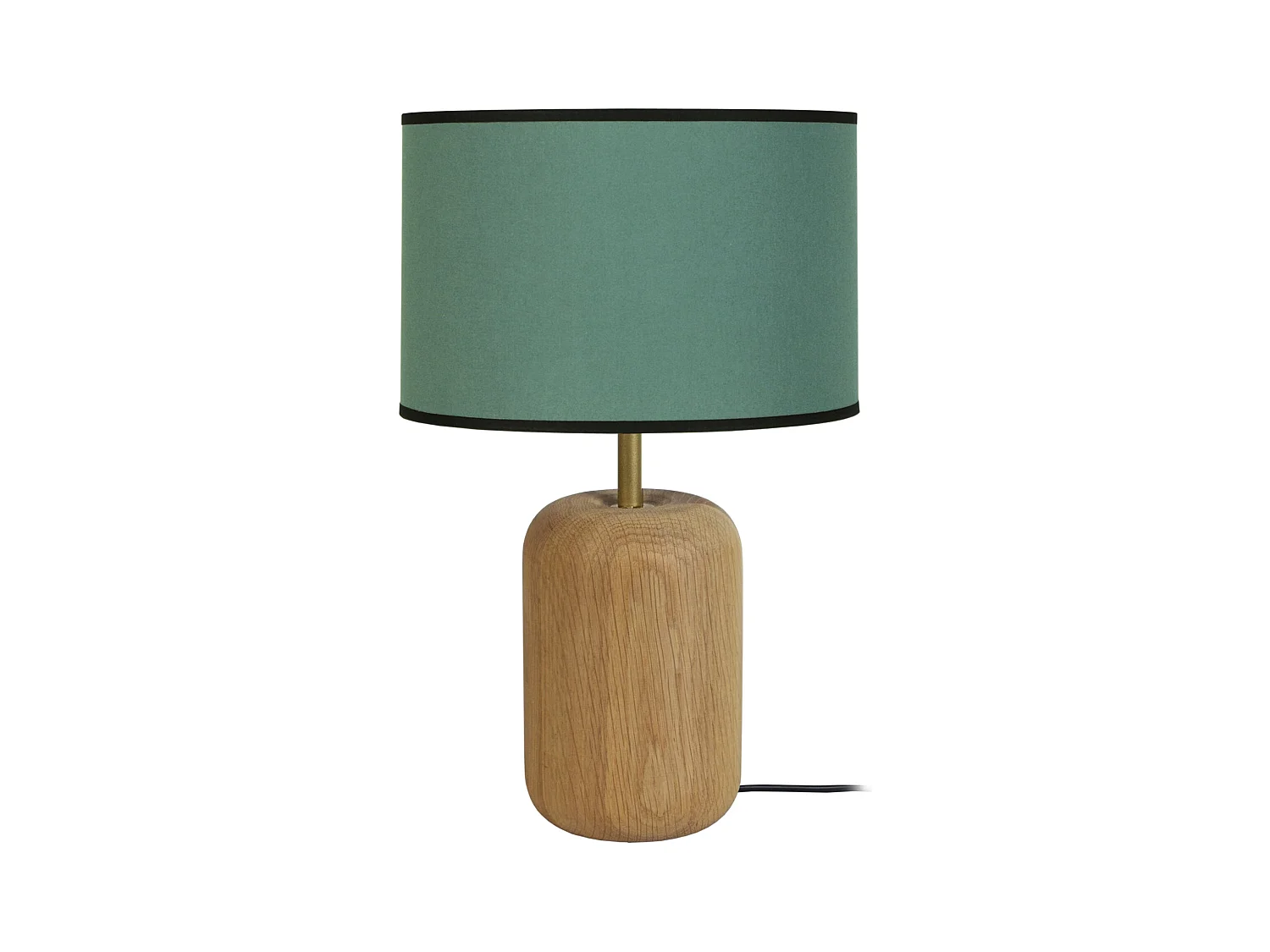 Lampe a Poser TOSEL ,bois,naturel,H36xD22xP22cm