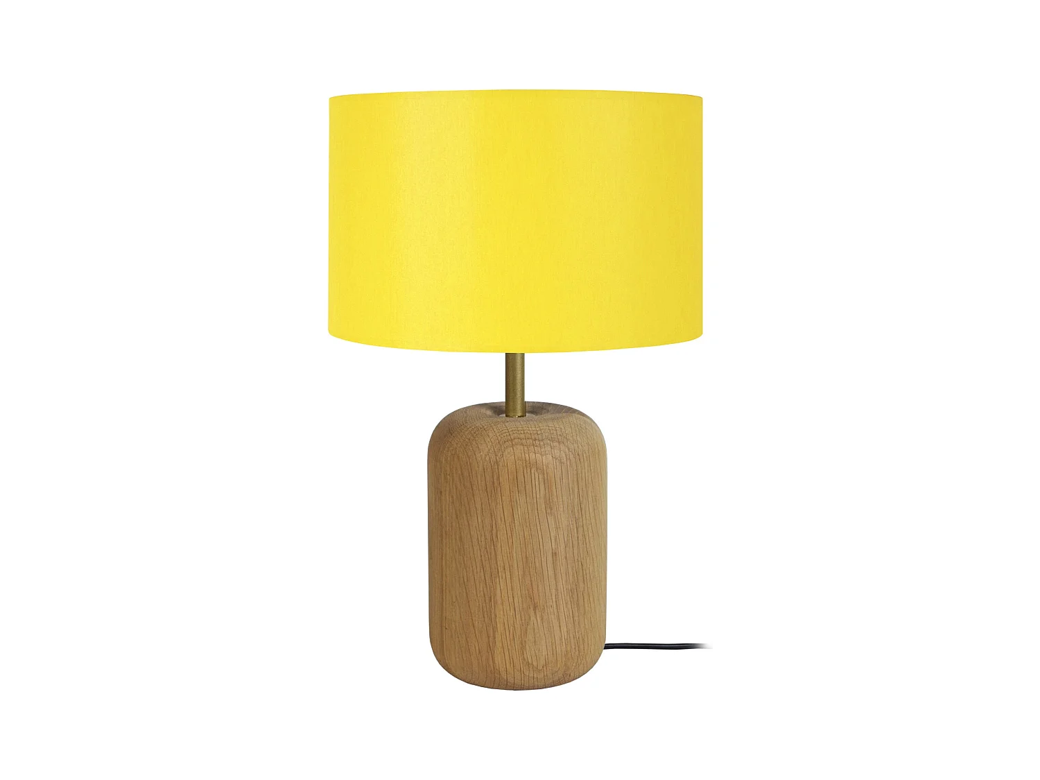 Lampe a Poser TOSEL ,bois,naturel,H36xD22x P 22cm