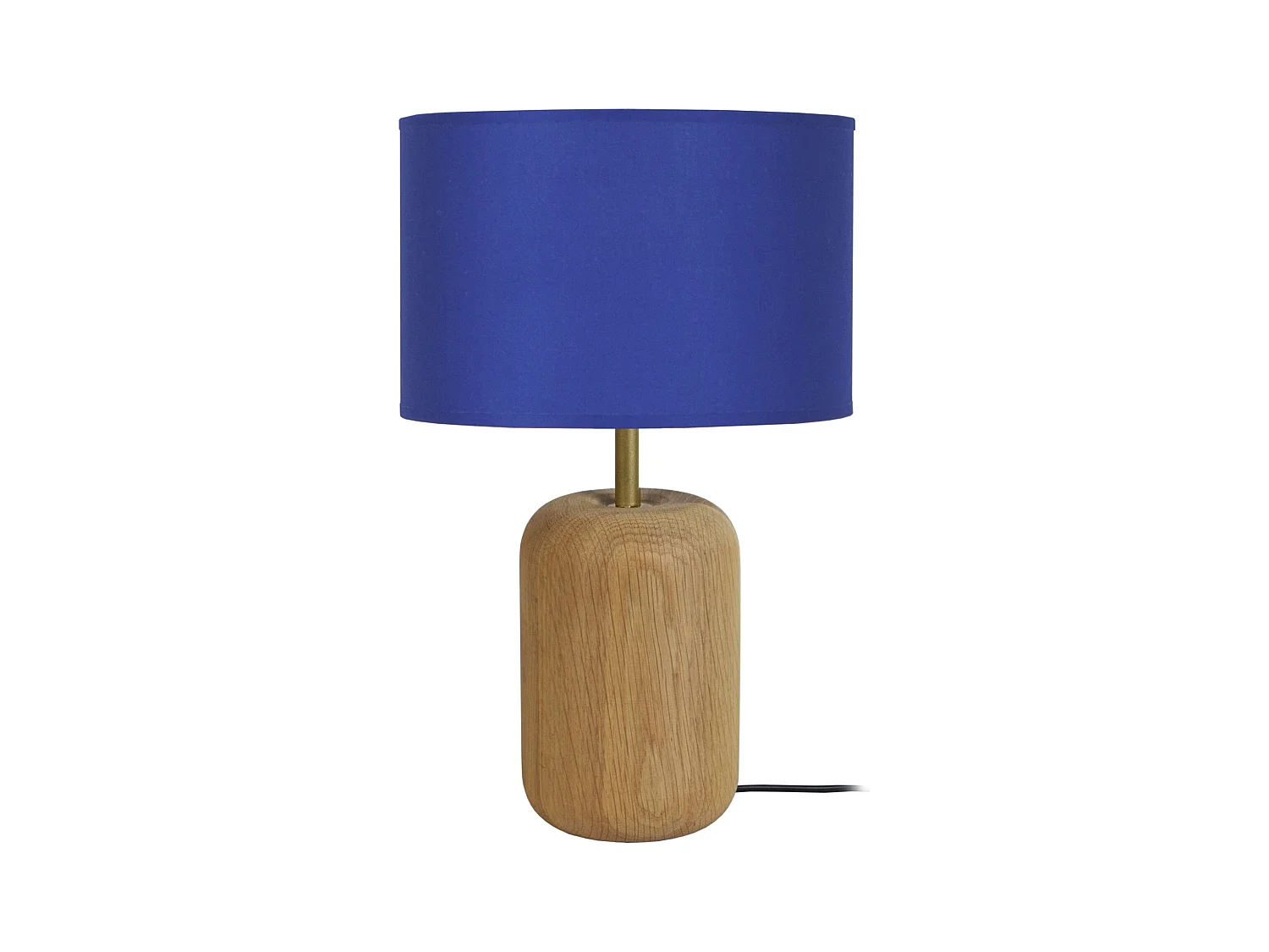 Lampe a Poser TOSEL ,bois,naturel,H36xD22x P22cm