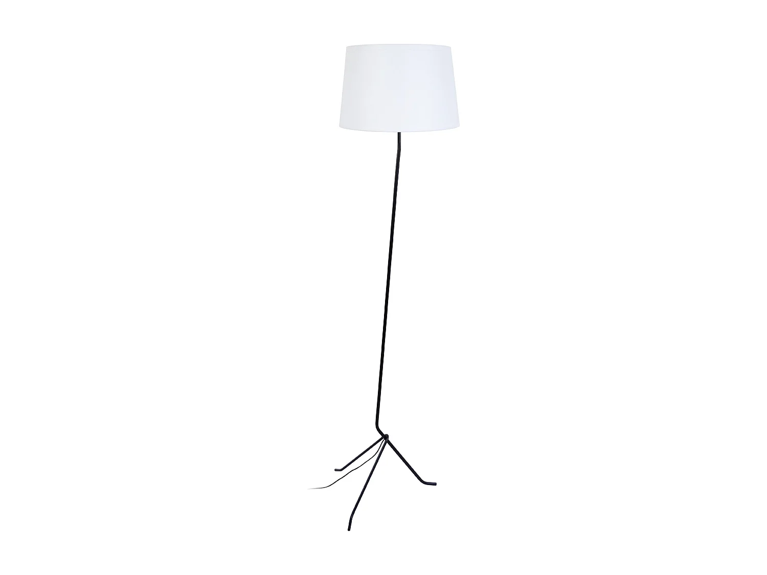 Lámpara de Pie TOSEL ,metal,Negro ,A 162x D50xP50cm