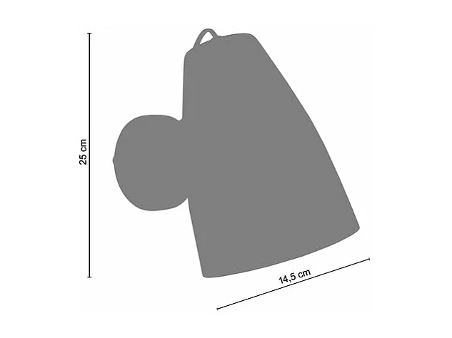 Applique  25cm. métal ivoirer 25 cm.