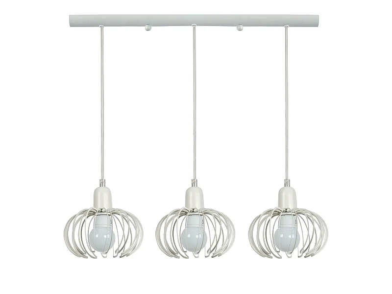 Suspensão TOSEL AFONSO metal bar branco D60 x  H80  cm