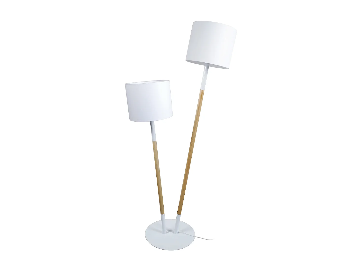 Lampadaire TOSEL ,bois,naturel,H209xD210xP50 cm