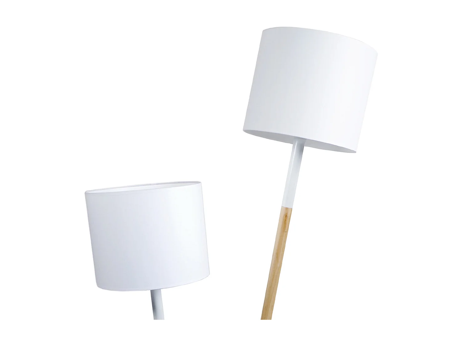 Lampadaire TOSEL ,bois,naturel,H209xD210xP50 cm