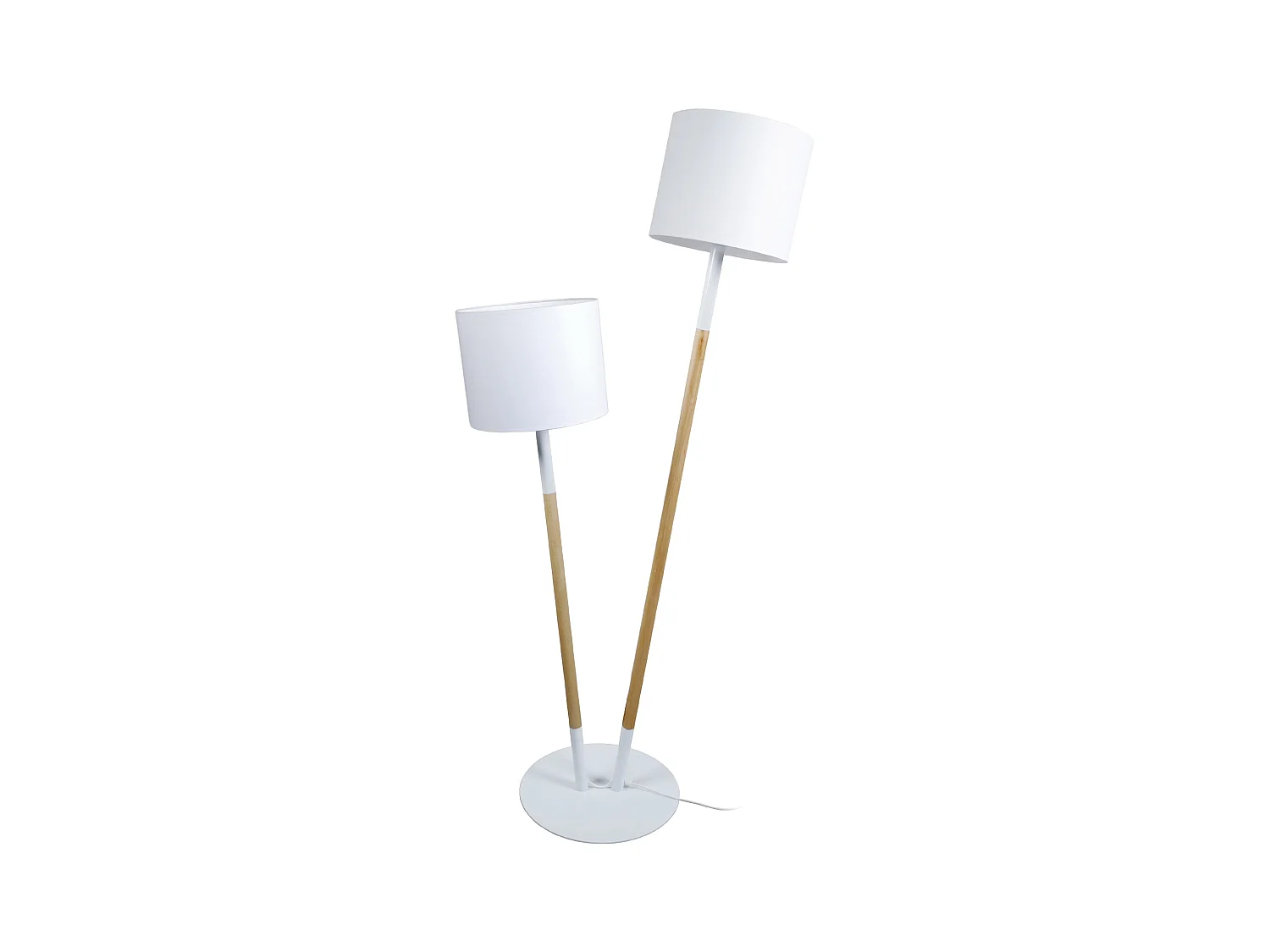 Lampadaire TOSEL ,bois,naturel,H209xD210xP50 cm