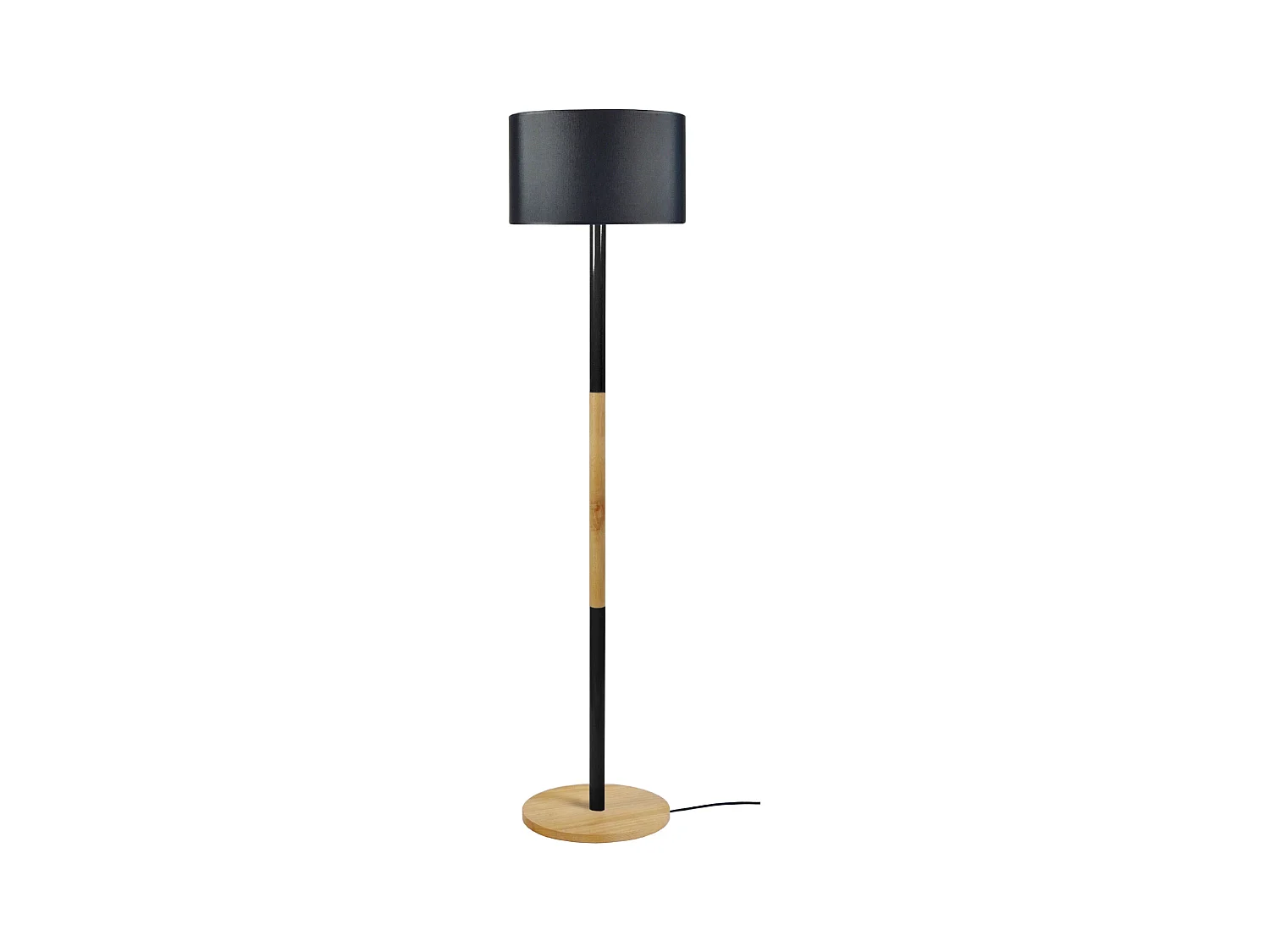 Lampadaire TOSEL ,bois,naturel,H155xD35xP35cm