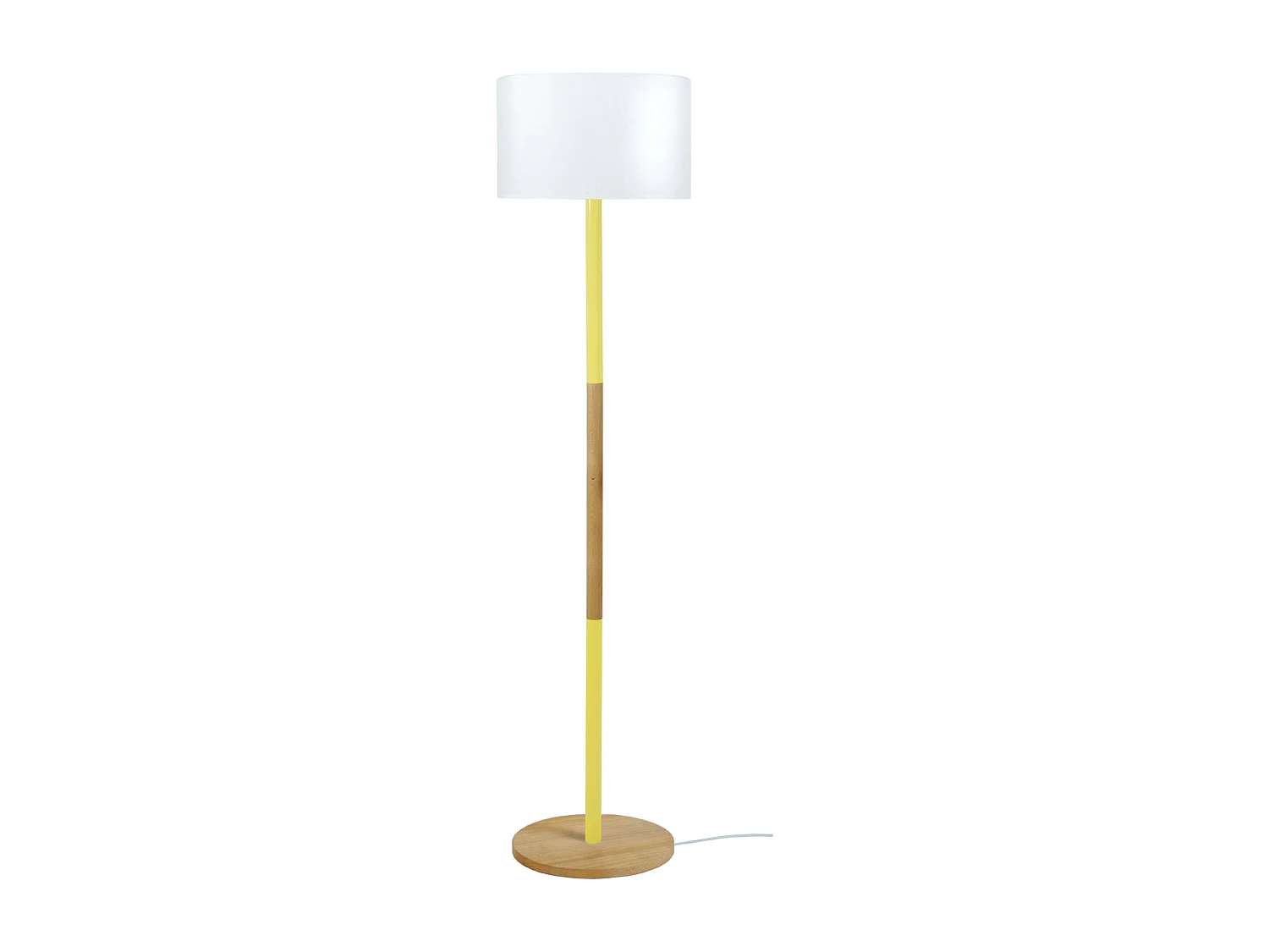 Candeeiro de Pé TOSEL TALIN tecido certo castanho D50 x  H160  cm