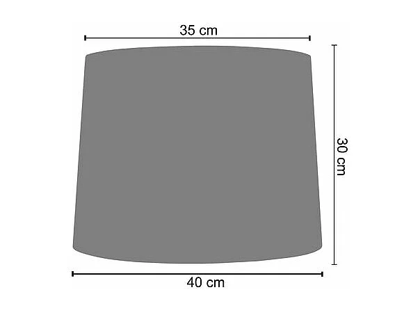 Abat-jour coton  blanc 30, cm.