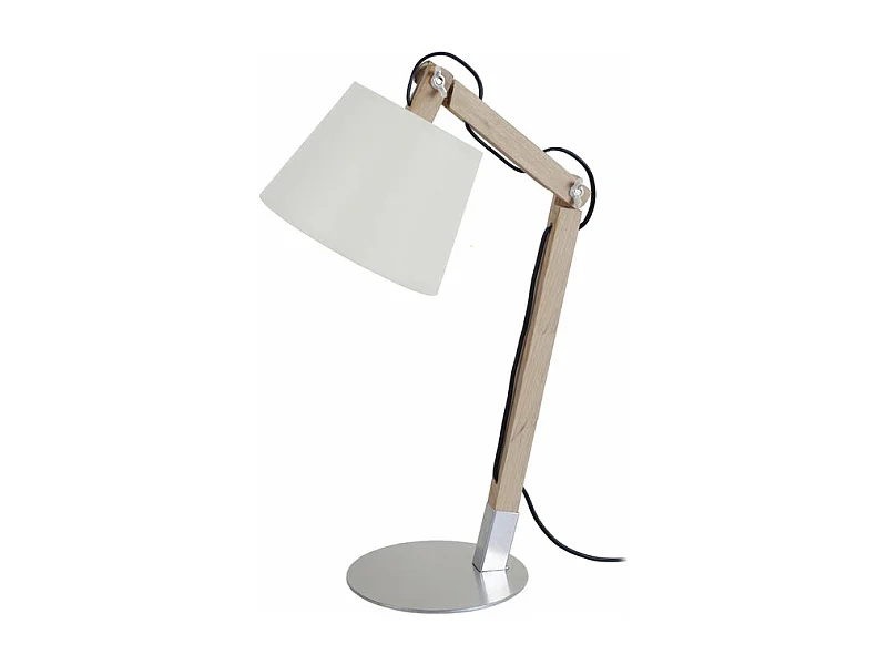 Candeeiro de pé para leitura TOSEL QUOKKA metal articulado cinza D25 x  H155  cm