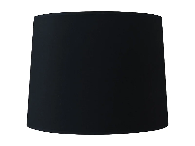 Abat-jour TOSEL ,tissu,Noir , H 30xD35x P 40cm