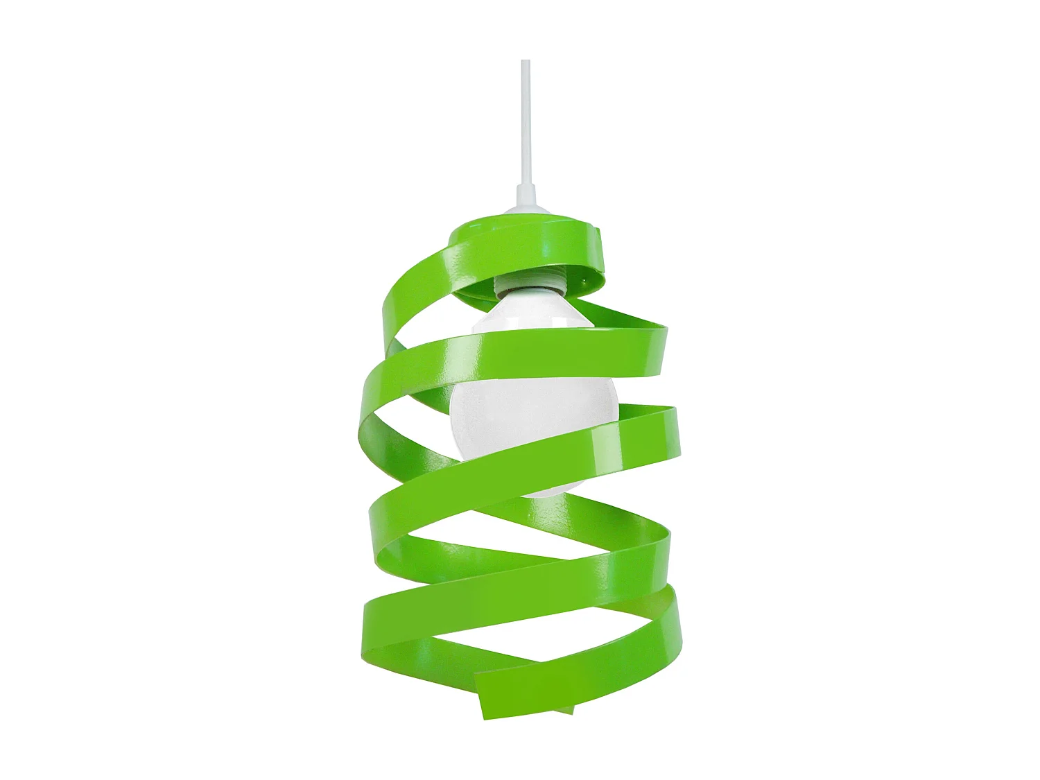 Suspensão TOSEL  BARBER POLE metal geométrico Verde D18 x  H85  cm