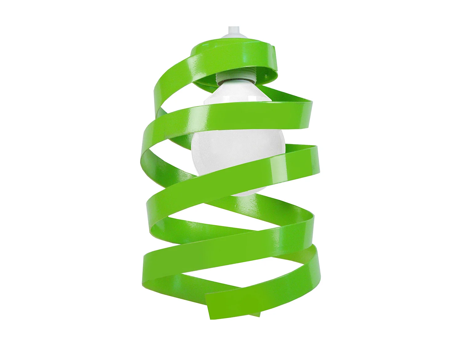 Suspensão TOSEL  BARBER POLE metal geométrico Verde D18 x  H85  cm