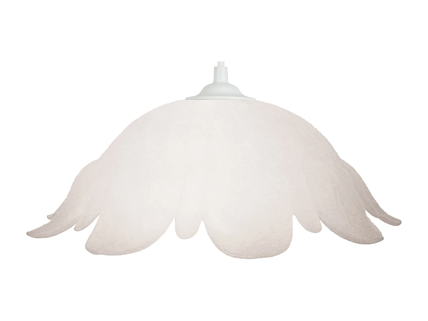 Suspensão TOSEL  JASMIN metal cônico rosa D20 x  H110  cm