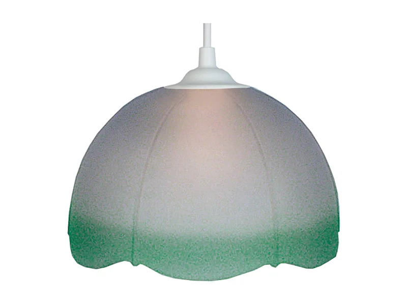Suspensão TOSEL  BETINA vidro cúpula âmbar D29 x  H70  cm