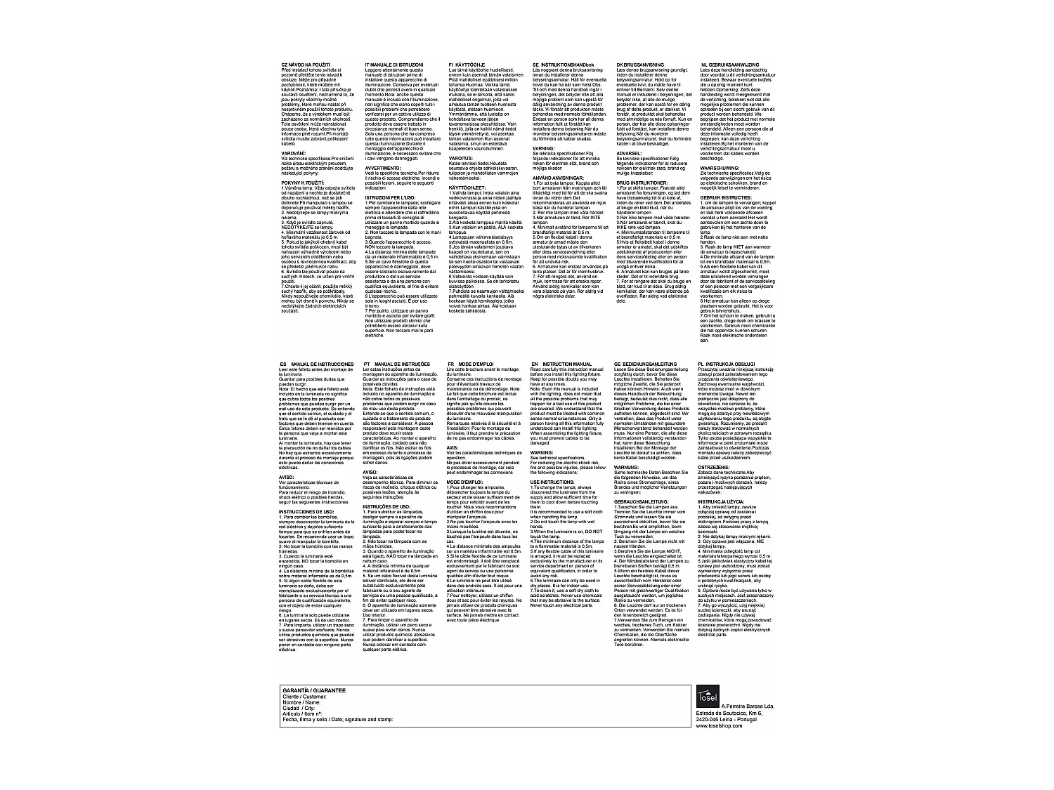 Candeeiro de pé para leitura TOSEL QUOKKA metal articulado azul acinzentado D25 x  H155  cm