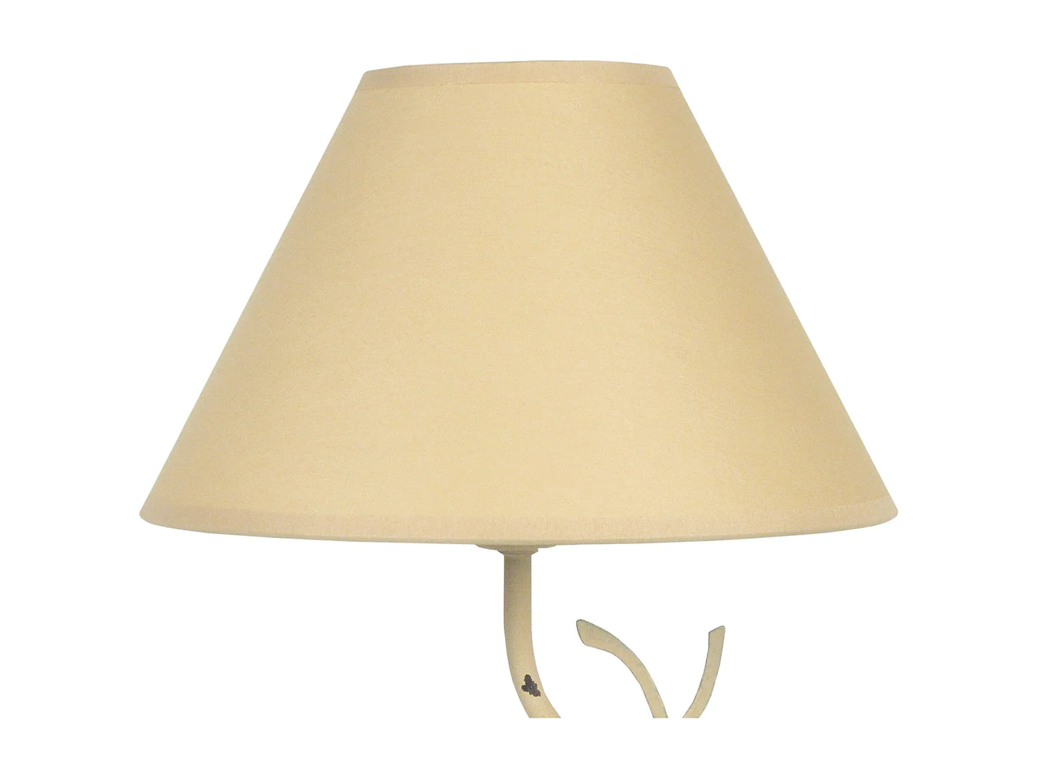 Lampe de Chevet TOSEL ,métal,Beige ,H41xD25xP25cm