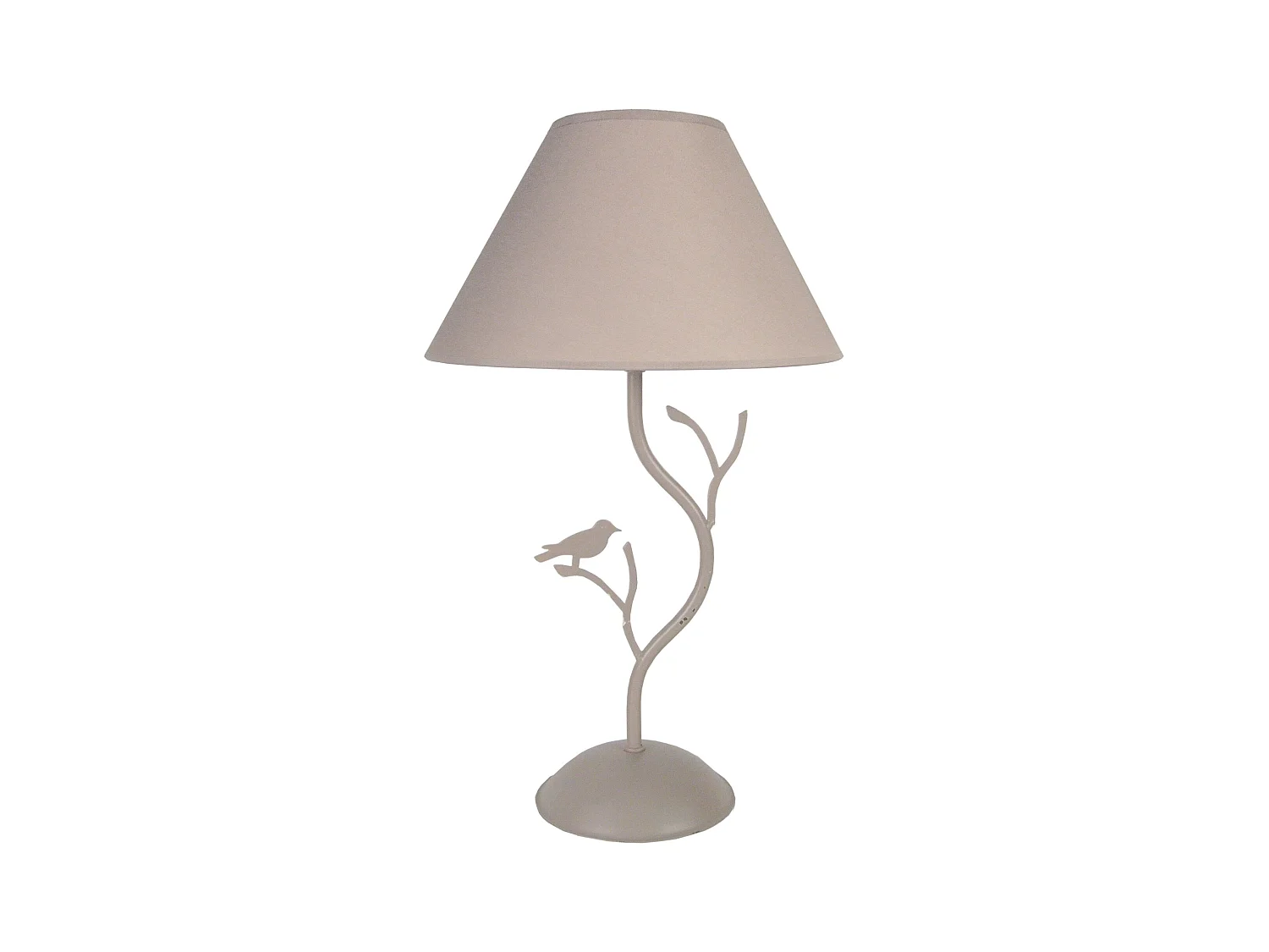 Lampe de Chevet TOSEL ,métal,Gris ,H41xD25xP25cm