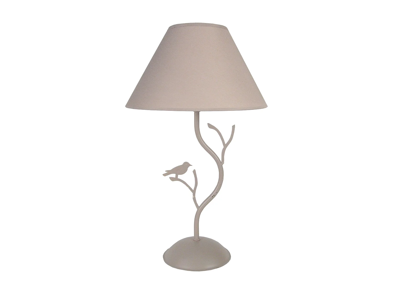 Abajur TOSEL ELVIRA metal cogumelo cinza D15 x  H18,5  cm