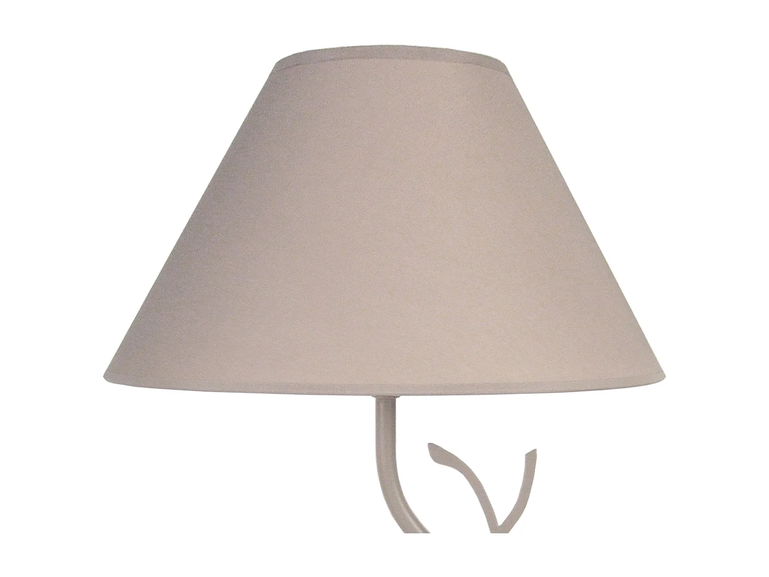 Abajur TOSEL ELVIRA metal cogumelo cinza D15 x  H18,5  cm