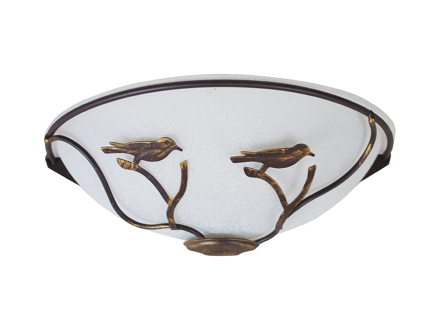 Applique coton  taupe 16 cm.