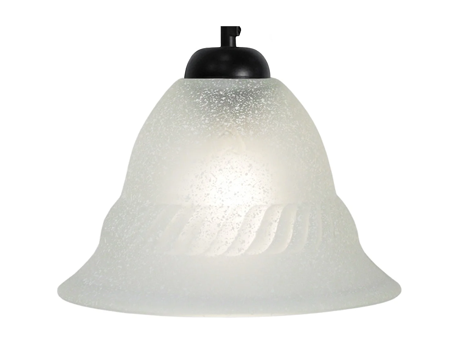 Suspensão TOSEL  CLASSIC vidro Sino, cetim D17 x  H68  cm
