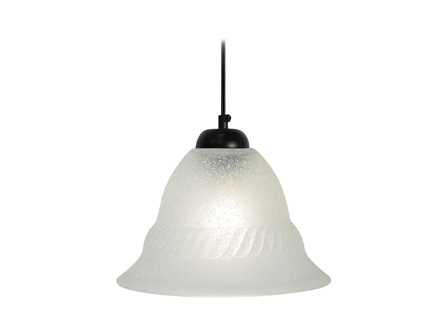 Suspensión  TOSEL ,vidrio,Gris ,A68xD17xP 17cm