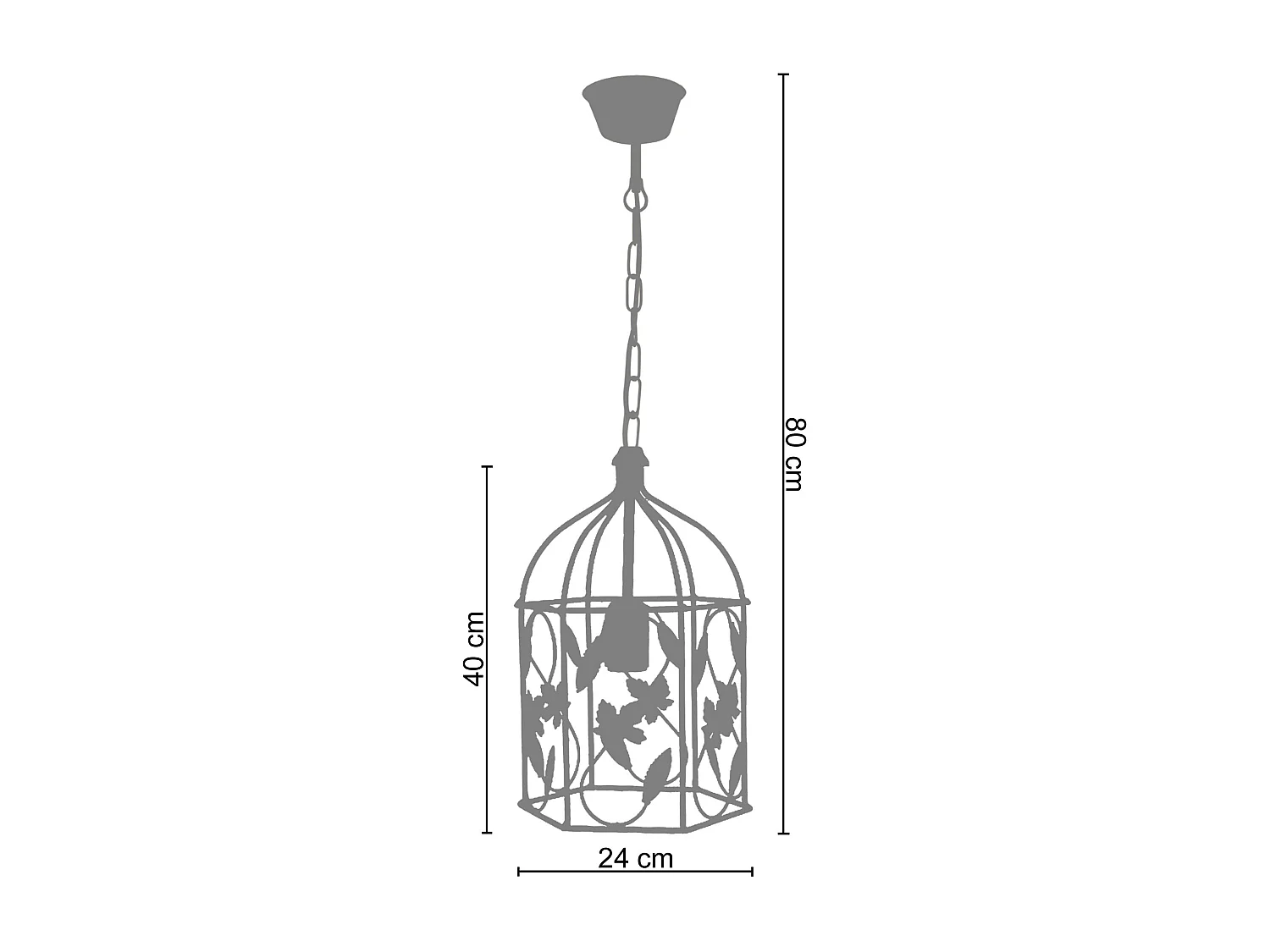 Suspensão TOSEL  CLOCHETE vidro cúpula azul-marinho D35 x  H80  cm