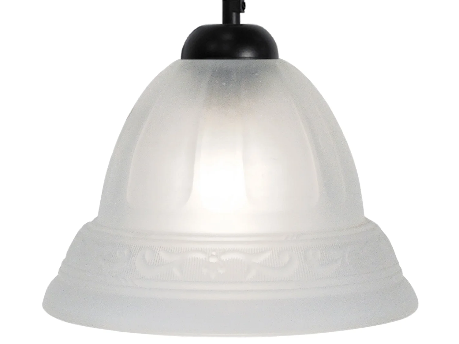 Suspension TOSEL ,verre,Noir ,H68xD17xP17cm